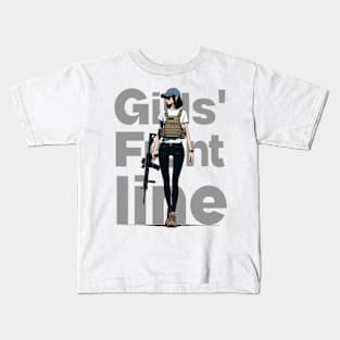 Girls' Frontline Tactical Chic Tee: Where Strength Meets Style Kids T-Shirt